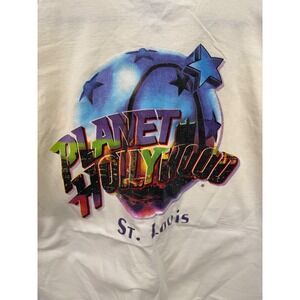 Vintage Planet Hollywood St Louis T Shirt White Size XL